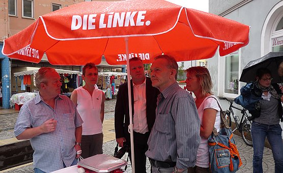 Wahlkampftour Die Linke Bodo Ramelow (Foto: Karl-Heinz Herrmann)