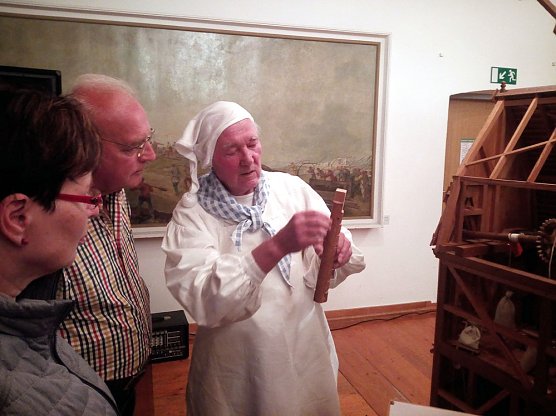 Hobby-M&uuml;hlenbauer begeisterte Museumsg&auml;ste (Foto: Jens Schreiber)