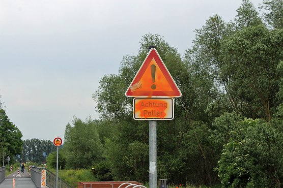 Die Probleme mit der Sicherheit am Radweg (Foto: Karl-Heinz Herrmann)