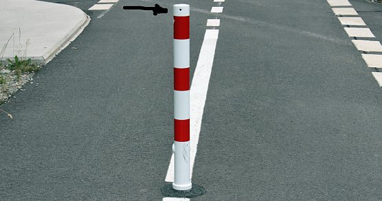Die Probleme mit der Sicherheit am Radweg (Foto: Karl-Heinz Herrmann)