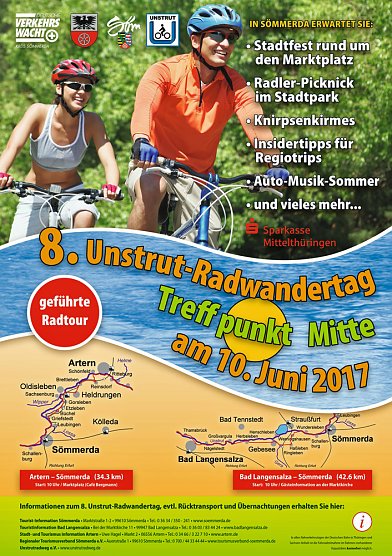 8. Unstrut-Radwandertag am Samstag (Foto: Landratsamt Kyffh&auml;userkreis)