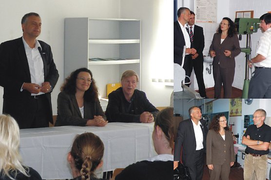 Nahles und Lemme in Artern (Foto: SPD JoSa)