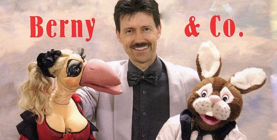 Bauchredner Berny mit Miss Caroline und Oskar dem Rammler (Foto: Agentur)