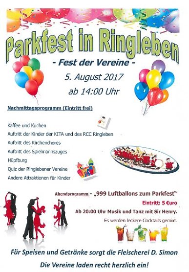 Parkfest in Ringleben - Fest der Vereine (Foto: Privat)