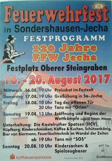 Auf zum Feuerwehrfest nach Jiche (Foto: FFW Jecha)