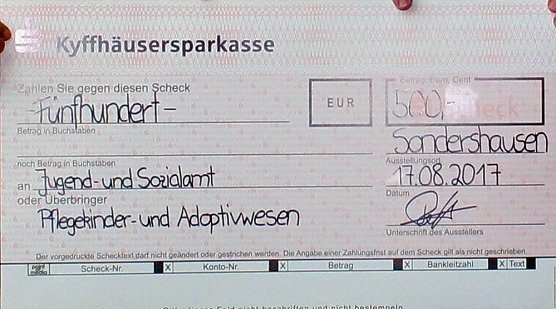 Spendenscheck (Foto: Karl-Heinz Herrmann) Spendenscheck (Foto: Karl-Heinz Herrmann)