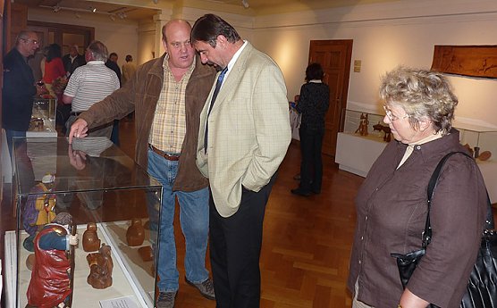 Holzkunst im Rathaus Sondershausen (Foto: Karl-Heinz Herrmann)