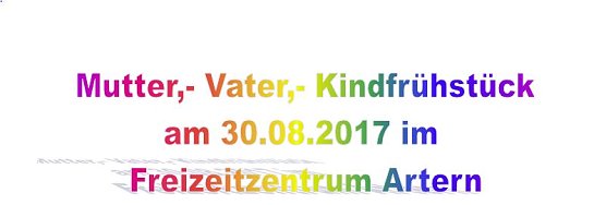 Mutti&acute;s und Vatis zum Fr&uuml;hst&uuml;ck (Foto: Freizeitzentrum Artern)