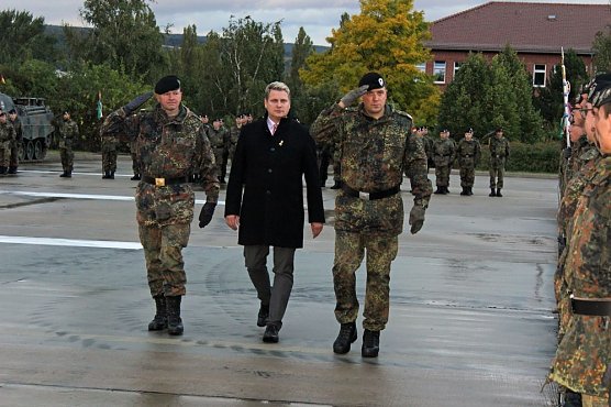 Kommandowechsel beim Panzerbataillon 393 "Th&uuml;ringer L&ouml;we" (Foto: Karl-Heinz Herrmann)