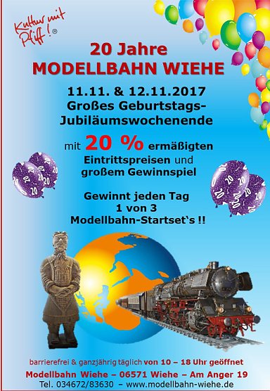 Modellbahnfans aufgepasst (Foto: Modellbahn Wiehe) Modellbahnfans aufgepasst (Foto: Modellbahn Wiehe)