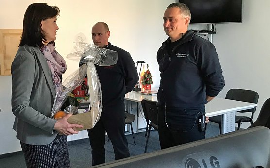 Rettungsleitstelle besucht (Foto: privat)