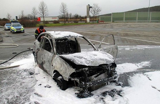 Pechvogel unterwegs (Foto: Autobahnpolizei) Pechvogel unterwegs (Foto: Autobahnpolizei)