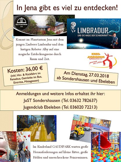 Fahrt nach Jena (Foto: JUST) Fahrt nach Jena (Foto: JUST)