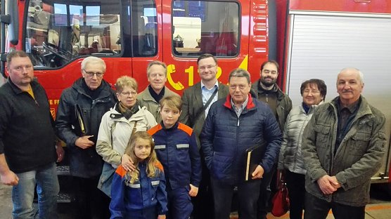 Bei der Feuerwehr Stockhausen informiert (Foto: CDU Sondershausen)