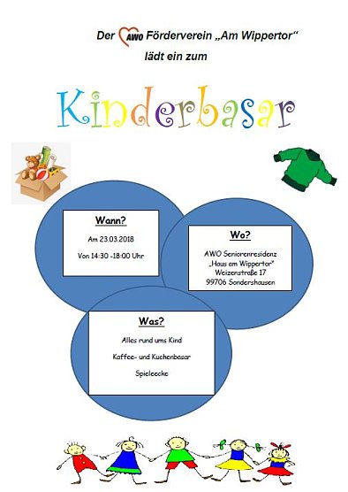 Kindersachenbasare in Sondershausen und Reinsdorf (Foto: privat)