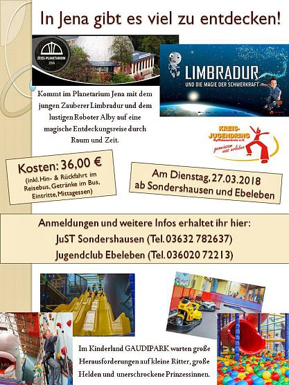 Tagesfahrt ins Planetarium und dem Gaudipark Jena (Foto: Kreisjugendring)