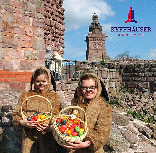 Auf zur großen Ostereiersuche am Kyffhäuser-Denkmal (Foto: Kyffhäusertherme) Auf zur großen Ostereiersuche am Kyffhäuser-Denkmal (Foto: Kyffhäusertherme)