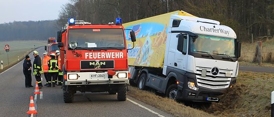 In Graben gerutscht (Foto: S. Dietzel)