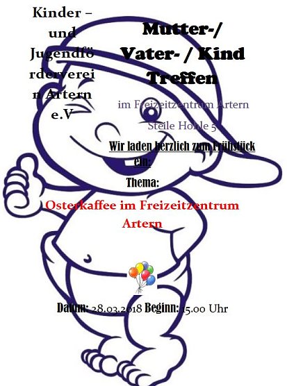 Osterkaffee und Osterfeuer-Jecha und mehr (Foto: Freizeitzentrum)