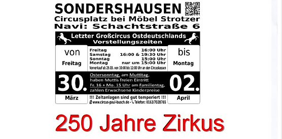 Der Zirkus kommt nach Sondershausen (Foto: Circus Busch)