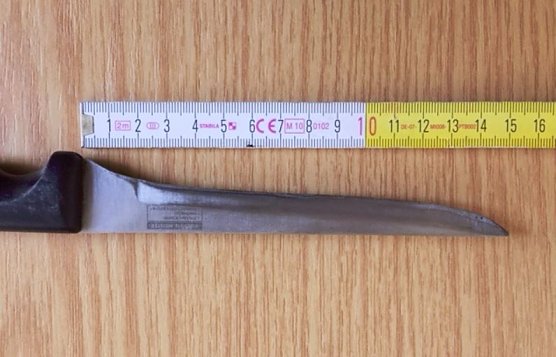 Sondershäuserin mit Messer unterwegs (Foto: Bundespolizei) Sondershäuserin mit Messer unterwegs (Foto: Bundespolizei)