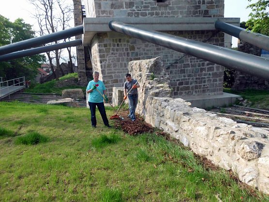 Erst die Arbeit  - dann das Vergn&uuml;gen! (Foto: Margit Uthleb)