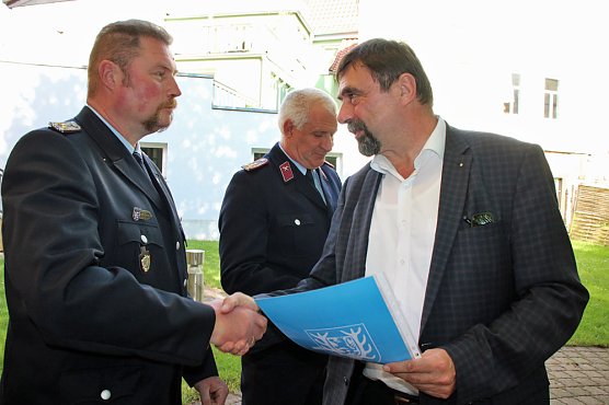 Neuer Stadtbrandmeister f&uuml;r Sondershausen (Foto: Karl-Heinz Herrmann)