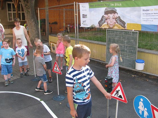 Verkehrssicherheitstag in der Kita Bienchen  Heldrungen (Foto: Bernd M&uuml;ller)