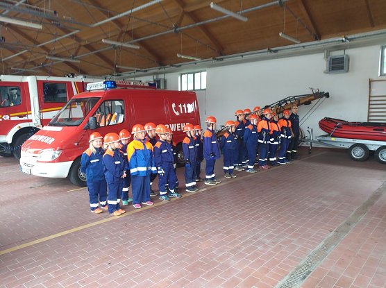 Ausbildungstag Jugendfeuerwehr (Foto: Silva Hendrich / kn)