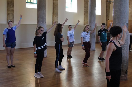 Jugendliche &uuml;ben f&uuml;r Musical (Foto: Th&uuml;ringer Landesmusikakademie)