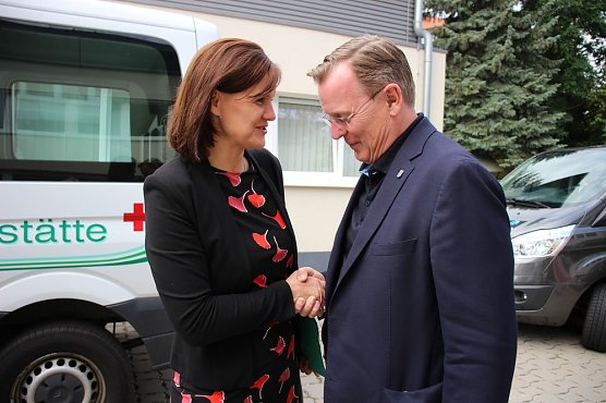 Auf Tour in Sondershausen beim DRK (Foto: Karl-Heinz Herrmann) Auf Tour in Sondershausen beim DRK (Foto: Karl-Heinz Herrmann)