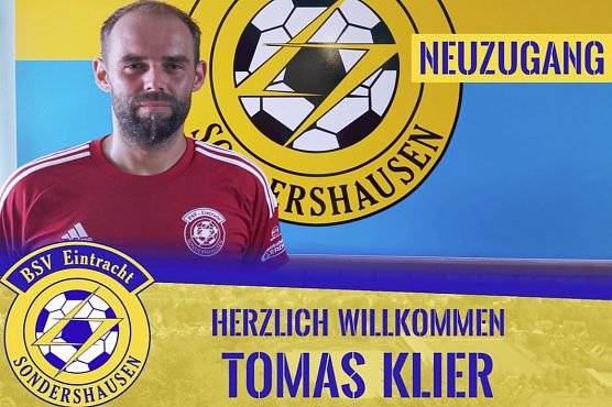Tom&aacute;� Klier - vierter Neuzugang bei der Eintracht (Foto: BSV Eintracht Sondershausen)