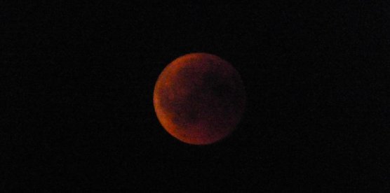 Mondfinsternis am 27.7.2018 (Foto: D. Schwarze)