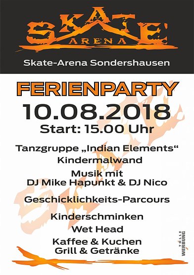 Ferienparty in der Skate-Arena (Foto: Stadt Sondershausen) Ferienparty in der Skate-Arena (Foto: Stadt Sondershausen)