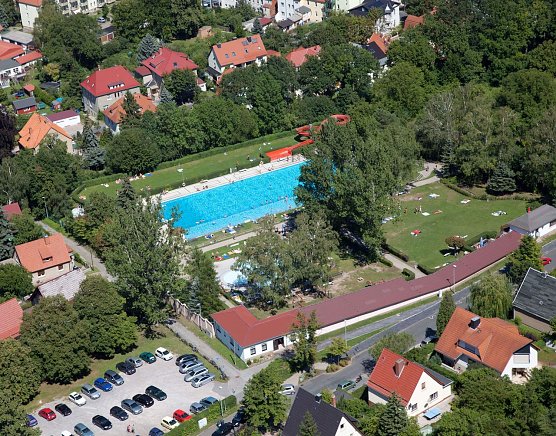 Luftbild des Freibades in Sondershausen (Foto: Martin Ludwig)
