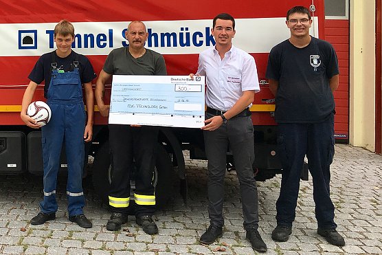 Finanzielle Unterst&uuml;tzung f&uuml;r die Feuerwehr Heldrungen (Foto: Stadtbrandmeister Heldrungen)