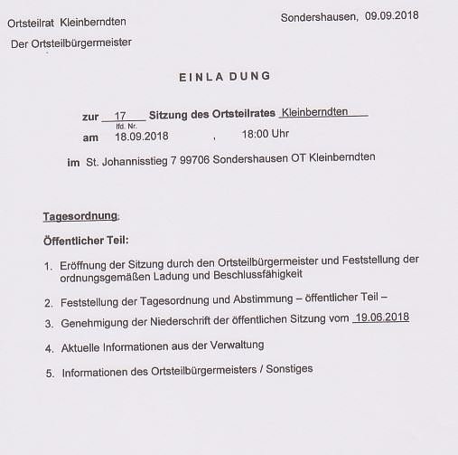 Ortsteilräte tagen (Foto: Stadt Sondershausen) Ortsteilräte tagen (Foto: Stadt Sondershausen)