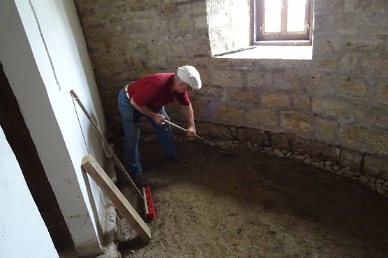 Sanierungen an Turmwindm&uuml;hle Immenrode (Foto: Hannelore Kutscha)