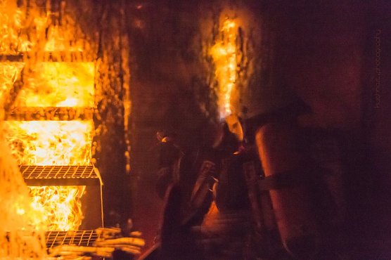 Feuerwehren &uuml;bten in Greu&szlig;en (Foto: Kreisfeuerwehrverband Sondershausen)
