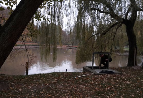Das Abfischen musste warten (Foto: Karl-Heinz Herrmann)