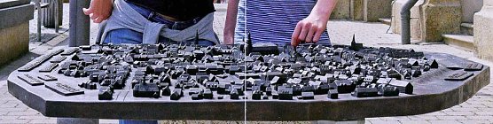 Stadtmodell aus Bronze (Foto: Stadt Sondershausen) Stadtmodell aus Bronze (Foto: Stadt Sondershausen)