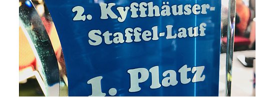 Sieg beim 2. Kyffh&auml;user Staffellauf! (Foto: Thomas Zelmer)