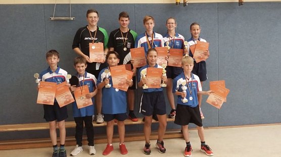 Der TTV Germania Gro&szlig;furra ist Stolz auf den Nachwuchs (Foto: Michael Enger )