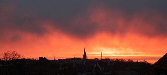Morgenrot in Nordhausen (Foto: nnz)