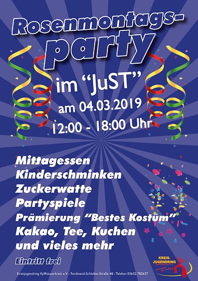 Rosenmontagsparty im JuST (Foto: JuST) Rosenmontagsparty im JuST (Foto: JuST)