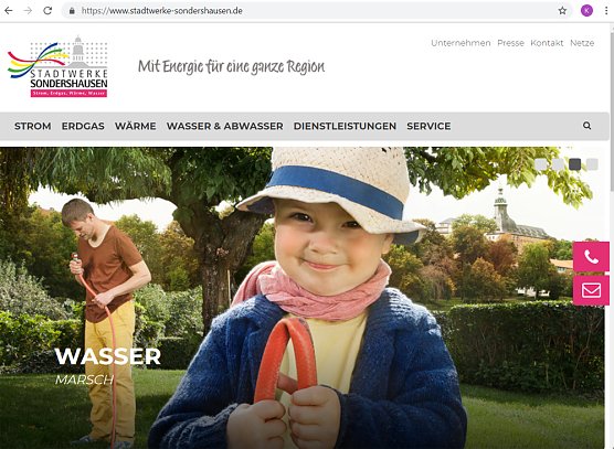 Neue Internetauftritte... (Foto: Stadtwerke Sondershausen)