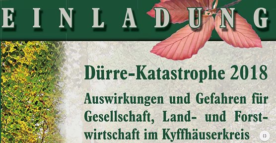 Podiumsdiskussion D&uuml;rre-Katastrophe 2018: (Foto: Kulturwald statt Urwald)