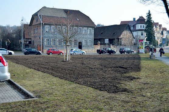 Blühwiese wird angelegt (Foto: Stadt Sondershausen) Blühwiese wird angelegt (Foto: Stadt Sondershausen)