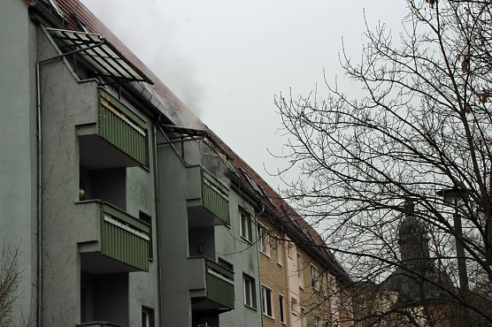 Balkonbrand in Sondershausen (Foto: Karl-Heinz Herrmann)