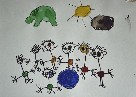 Kleine Leute besuchen große Kunst (Foto: Fred Böhme) Kleine Leute besuchen große Kunst (Foto: Fred Böhme)